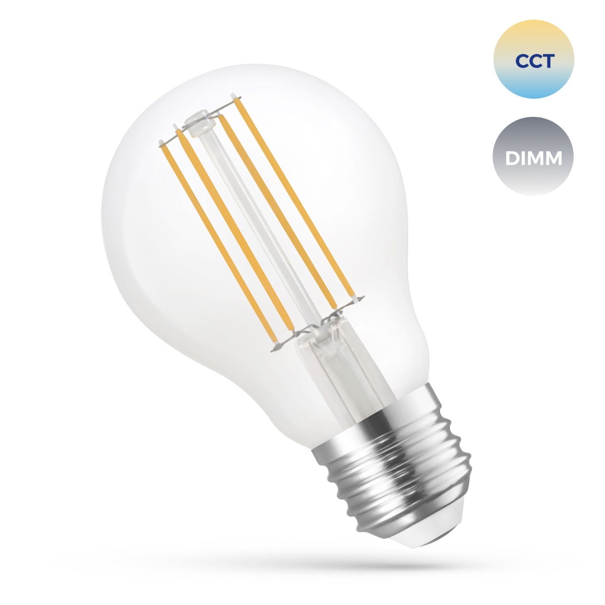 E14 Smart lamp A60 5W COG ( Chip on Glas )CCT+DIM Glas Wi-Fi 