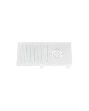 Eindkap voor lage rail 48V Wit