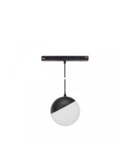 LED bolhanglamp voor rail 5W CCT 48V Ø100 mm Zwart