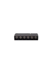 LED rasterarmatuur voor rail 6W K2700 48V 110 mm Zwart
