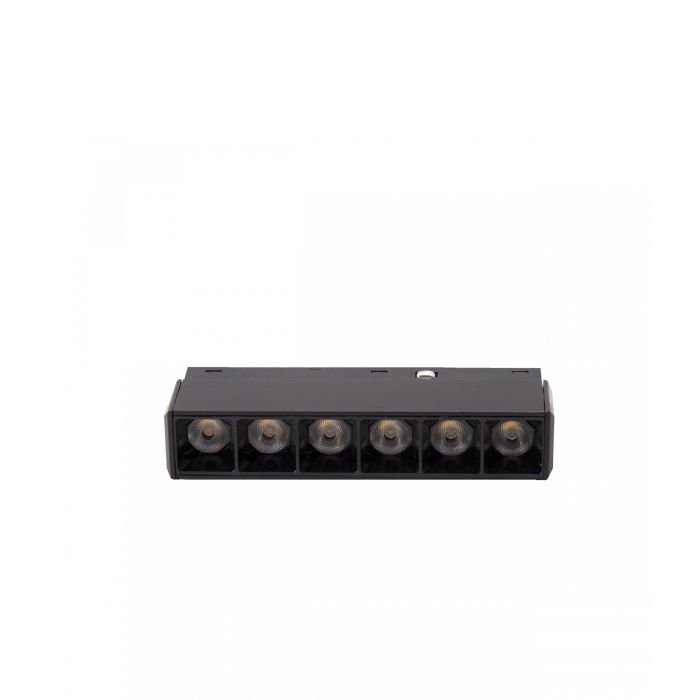 LED rasterarmatuur voor rail 6W K3000/K4000 48V Zwart