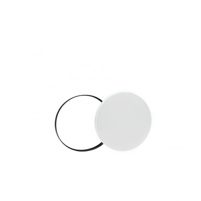 LED-plafondlamp rond 18W CCT wit/zwart IP54