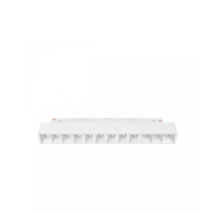 LED rasterarmatuur voor rail 12W CCT 48V 220 mm Wit