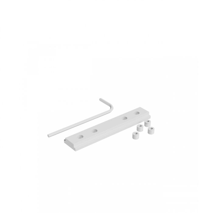 Mechanische koppelplaat voor smalle rail 48V Wit