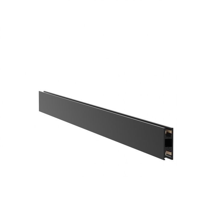 Dubbele hangrail 48V 2 meter Zwart