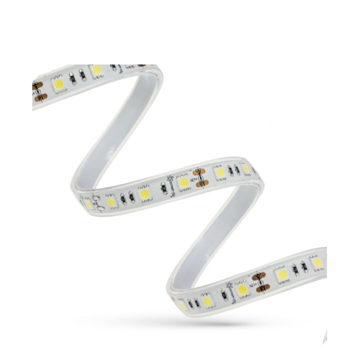 SMD 5050 LED-strip – 12 V – 55 W / 14,4 W/m – 4900 lm – 89 lm/W – K6000 – IP44 – rol 5 m