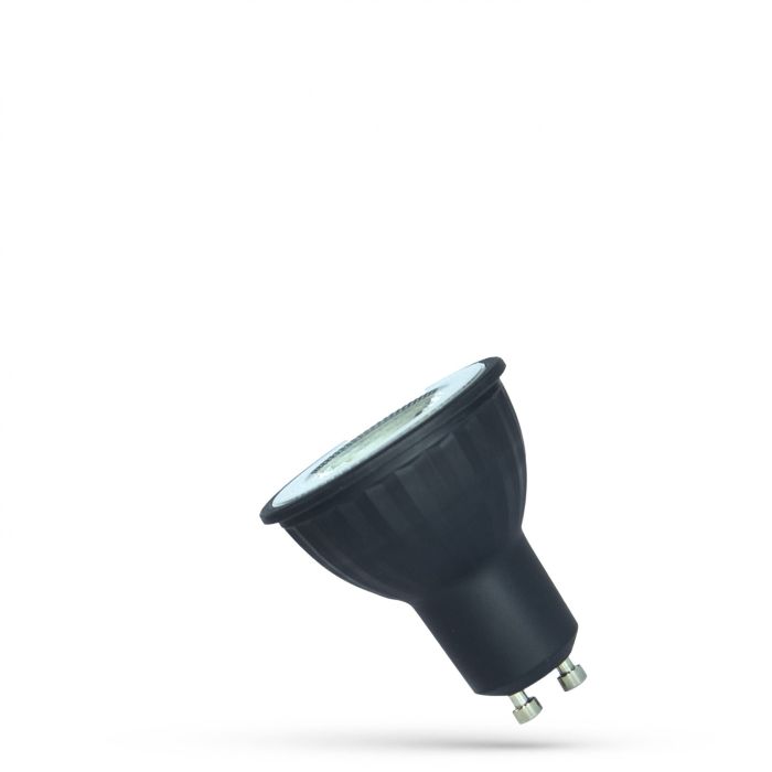 LED GU10 spot 6W K4000 daglicht 480lm 38° zwart