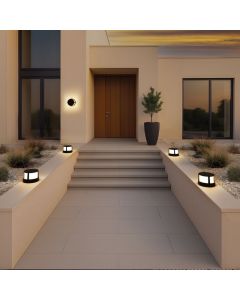 LED Buitenwandlamp Rond 10W CCT IP65 Wit
