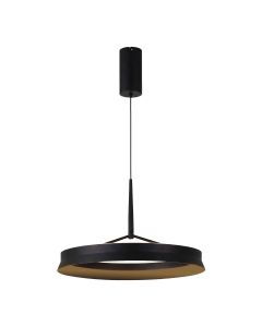 LED Hanglamp Ring Ø50 cm | 50W | 5500 Lumen | CRI90 | CCT 2700K-4000K | Zwart