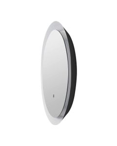 LED Spiegel Rond Ø60 cm met Verlichting | 20W | 2000 Lumen | CRI90 | CCT 2700K-4000K | Zwart