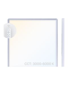 LED Opbouwpaneel 50x50 cm | 40W | CCT Dimbaar | 3000K-6000K | CRI90 | Afstandsbediening
