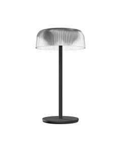 Oplaadbare LED-tafellamp voor buiten – zonne-energie + USB-C – warm wit – 200 lumen – IP44 – zwart