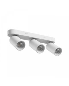 Opbouwspot GU10 3-voudig – wit – IP20 – 350×70×135 mm – zonder lichtbron
