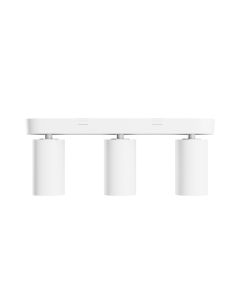 Opbouwspot GU10 3-voudig – wit – IP20 – 350×70×135 mm – zonder lichtbron