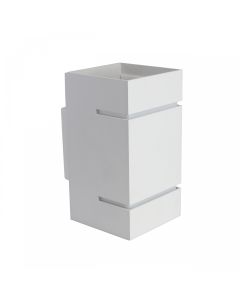 Wandlamp G9 – vierkant – wit – IP20 – 80×150 mm – zonder lichtbron