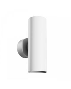 Wandlamp GU10 2-voudig – rond – wit – IP20 – 55×160×90 mm – zonder lichtbron