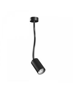 GU10-wandspot met flexibele arm 410 mm – IP20 – zwart