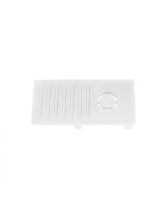 Eindkap voor lage rail 48V Wit