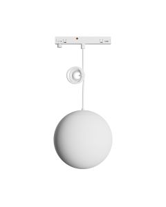 LED bolhanglamp voor smalle rail 7W K3000 48V Ø100 mm Wit