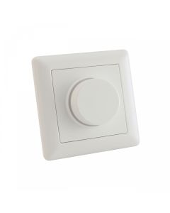 DALI-dimmer met draaiknop en schakelaar 80×80 mm – zonder ingebouwde voeding