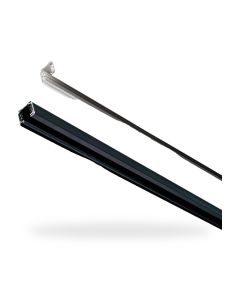 3 Fase rail voor Led-spot 2 m wit-zwart