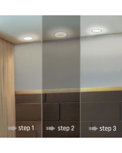 LED Inbouwspot Ø8,3 cm 5,5W K3000 480 lm IP44 – Wit
