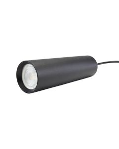 Hanglamp GU10 voor 3-fase rail Ø55 mm met 1 m kabel – Zwart
