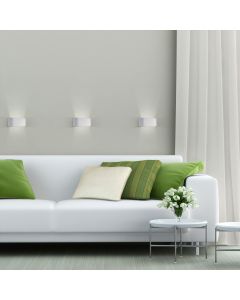 Wandlamp G9 – ovaal – wit – IP20 – 80×80×160 mm – zonder lichtbron