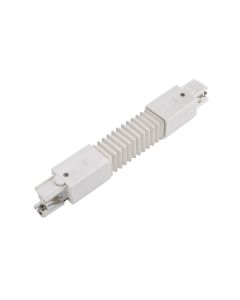 3-Fase Flexibele Railconnector Wit