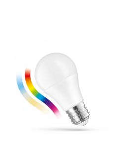 LED-lamp E27 A60 8,5W – slim RGBW + CCT via Bluetooth