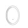 LED Spiegel Rond Ø60 cm met Verlichting | 20W | 2000 Lumen | CRI90 | CCT 2700K-4000K | Zwart – foto 2
