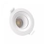 Inbouwspot GU10 – rond – wit – kantelbaar – IP20 – Ø86×34 mm – zonder lichtbron