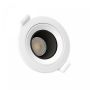 Inbouwspot GU10 – rond – zwart – kantelbaar – IP20 – Ø86×34 mm – zonder lichtbron