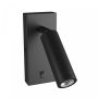 Wandspot GU10 (MR11) met schakelaar – IP20 – zwart