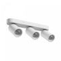 Opbouwspot GU10 3-voudig – wit – IP20 – 350×70×135 mm – zonder lichtbron