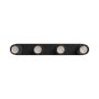 Opbouwspot GU10 4-voudig – zwart – IP20 – 480×70×135 mm – zonder lichtbron – foto 4