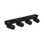 Opbouwspot GU10 4-voudig – zwart – IP20 – 480×70×135 mm – zonder lichtbron – foto 5