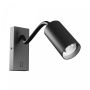 Wandlamp GU10 – flexibele arm – rond – zwart – met schakelaar – IP20 – 55×100×410 mm – zonder lichtbron