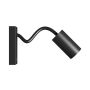Wandlamp GU10 – flexibele arm – rond – zwart – met schakelaar – IP20 – 55×100×410 mm – zonder lichtbron – foto 2