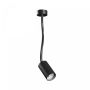 GU10-wandspot met flexibele arm 410 mm – IP20 – zwart