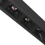 LED rasterarmatuur voor smalle rail 12W K3000 48V 196 mm Zwart – foto 5