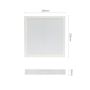 LED-plafondlamp opbouw 24W K4000 vierkant wit – foto 6