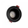 Inbouwspot armatuur GU10 anti-verblinding Ø85 mm – Zwart – Kantelbaar