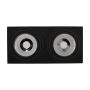 Opbouwspot AR111 GU10 2-voudig – rechthoekig – zwart – kantelbaar – IP20 – 293×145×85 mm – zonder lichtbron – foto 5