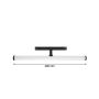 LED Balkarmatuur voor 48V rail 12W K3000 150° 40 cm – Zwart – foto 5