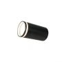 LED Spot Ring Mini GU10 Surface-Mounted Black Round 55x107mm IP20