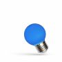 Blauwe Led lamp met E27 fitting 1 Watt