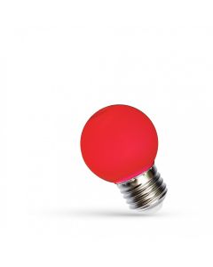 Rode Led lamp met E27 fitting 1 Watt