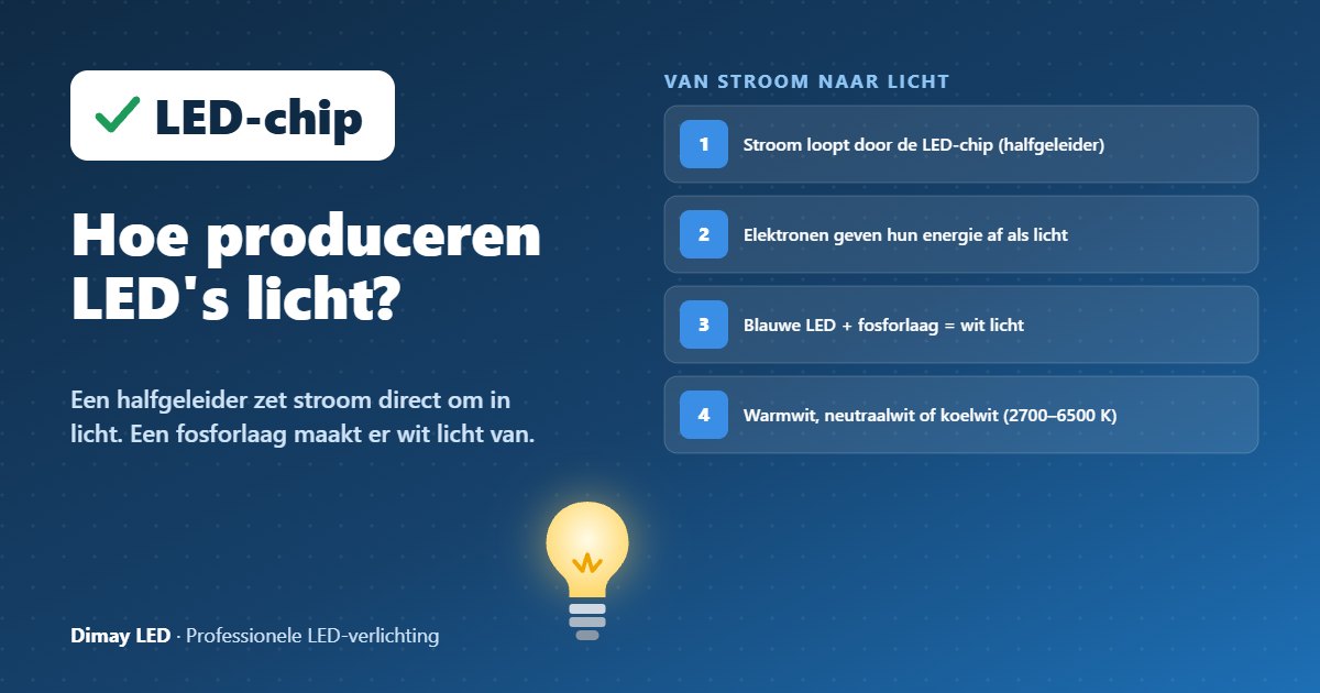 Infographic: Hoe produceren LED's licht?
