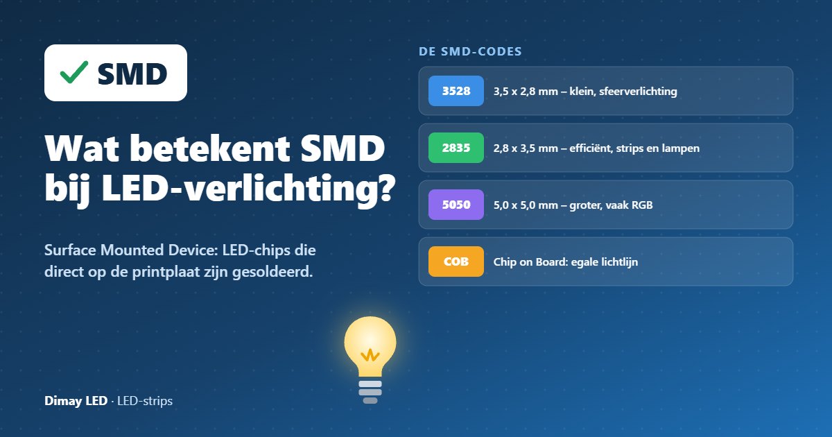 Infographic: Wat betekent SMD bij LED-verlichting?